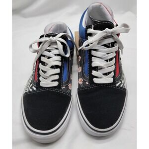 VANS Old Skool Korean Typography Men's Size 8 Women's Size 9.5 Black Blue Red